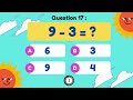 Fun Math Quiz Game for Kids: Exciting Single-Digit Subtraction Challenges