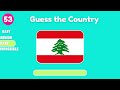Guess The Flag In 3 Seconds 🚩 🌍 🧠 | Easy, Medium, Hard, Impossible 🤯