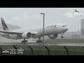 LIVE: Wet & Noisy landings at London Heathrow Airport