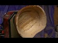 Wood Turning Wormy Spalting Oak Bowl