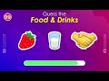 Can You Guess Food & Drinks by EMOJI...? |100 Emoji Quiz
