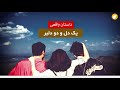 داستان واقعی ـ یک دل و دو دلبر