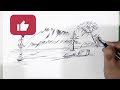 Easy Pen Sketch For Beginners/ Landscape Tutorial/ Step by Step