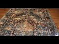 Product review NICETOWN 5x8 Vintage Area Rug - Thin Washable Boho Non-Slip Rug Oriental Medallion