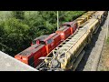 Railway Ballast Cleaning Machine on a high-speed railway line