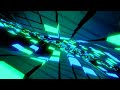 [1 HOUR] VJ Loop 3D Animation [1080HD] | Green, Blue, Grey Block Waves Motion Screensaver