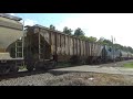 Watch This Grain Train Go From 0 To Notch 8!! CSX G968-30 W/ Conductor C.Hammonds