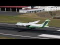 GREAT CAPTAIN SKILLS LANDING Binter Canarias ATR 72 at Madeira Airport 4K