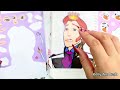 Snow White VS Elsa Princess Encanto Disney Characters | Decorate with sticker book [ToyASMR] #asmr