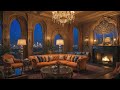 Luxurious Haven: Piano Music and Cozy Fireplace Sounds for Ultimate Relaxation and Peace