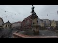 Walking tour in heavy rain | Augsburg Germany | 4k UHD Video | 4k Travel