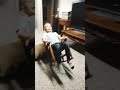 rocking on a rocking chair