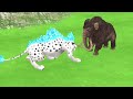 10 Giant Tigers 5 Zombie Lions Attack Cow Cartoon Save By 2 Woolly Mammoth Elephant Vs 5 Buffalo