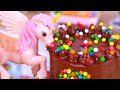 💟 Rainbow Cake Decorations 🎨 Chocolate Dipped Heart Cake | Miniature Sweets 🌈