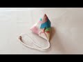 DIY 귀여운 미니 삼각형 파우치/동전지갑/버즈-에어팟케이스 만들기 - How to make a mini triangle pouch/AirPods case