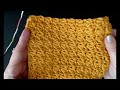 Crochet a quick blanket. Easy Double Crunch Stitch.