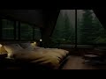 Relaxing Forest Rain Sounds On The Window 🌧️🌿 Sleep Music for Stress Relief and Deep Relaxation 🎹💤