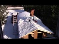 Shoveling Snow off Roof. part 1 of 2