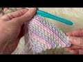 How to Crochet // Corner to Corner Moss Stitch/Linen Stitch // Scrap Yarn Blanket