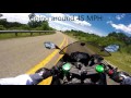 Rider almost goes down on HWY 337 Texas Hill Country